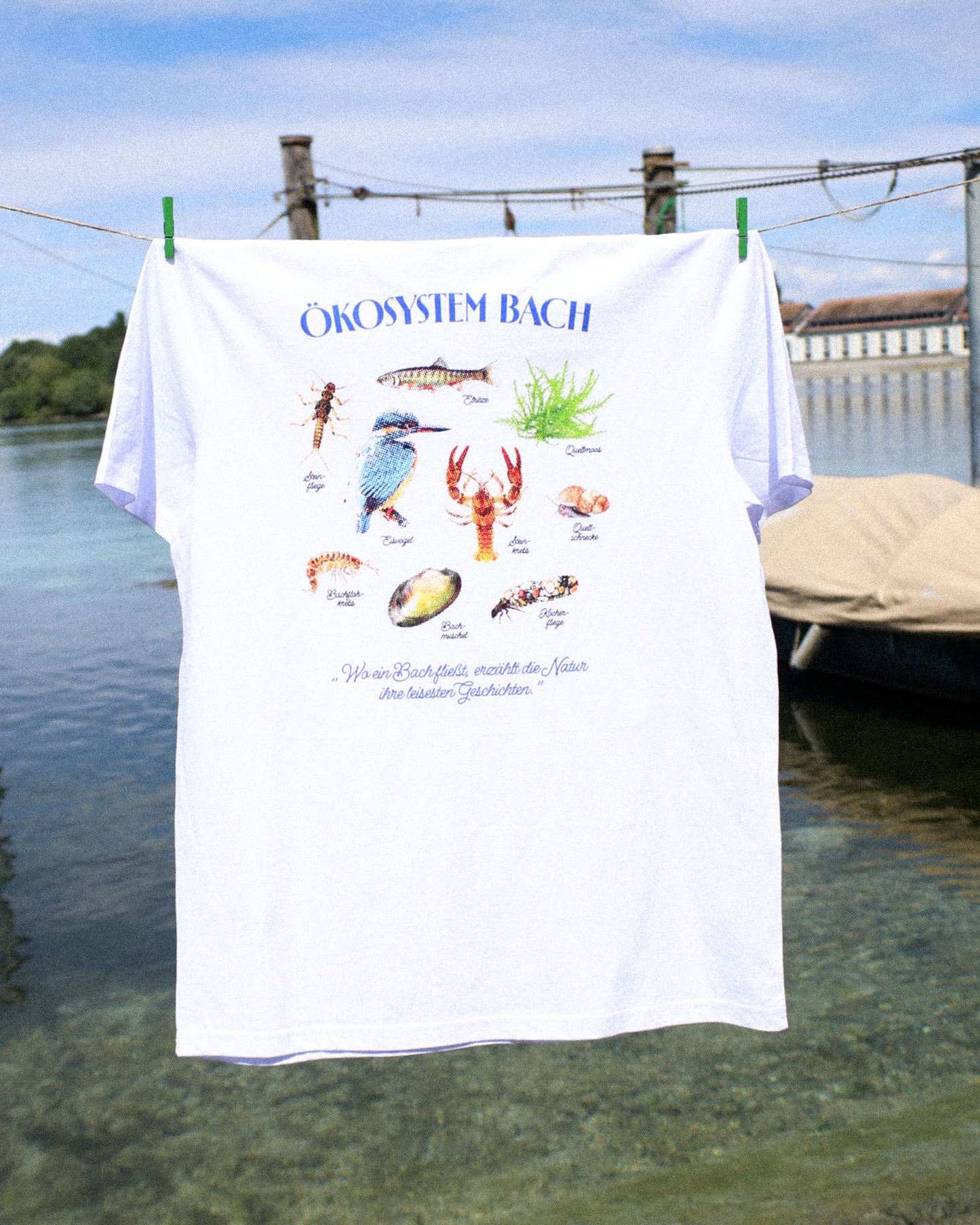Ökosystem Bach T-Shirt - Größe M - SAMPLE