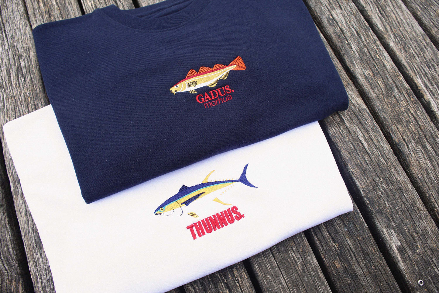 Thunnus Sweatshirt - weiß - Größe S - SAMPLE