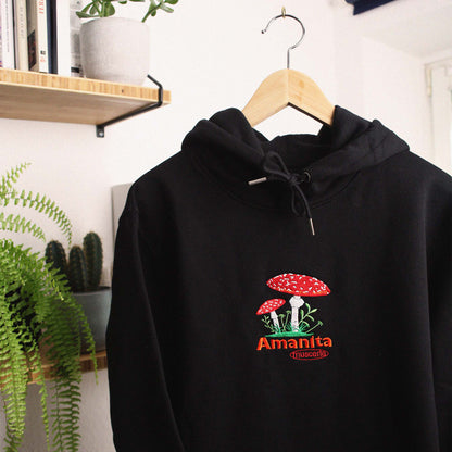 Amanita Muscaria Hoodie - schwarz - Größe XL - SAMPLE