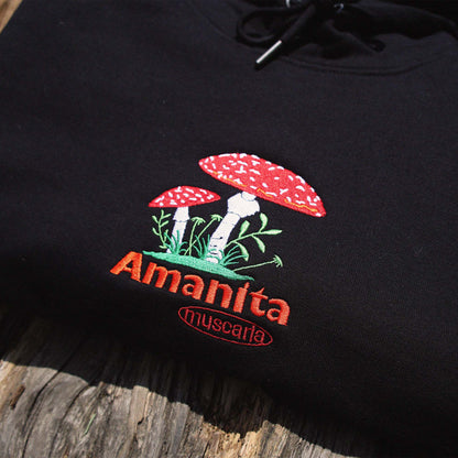 Amanita Muscaria Hoodie - schwarz - Größe XL - SAMPLE